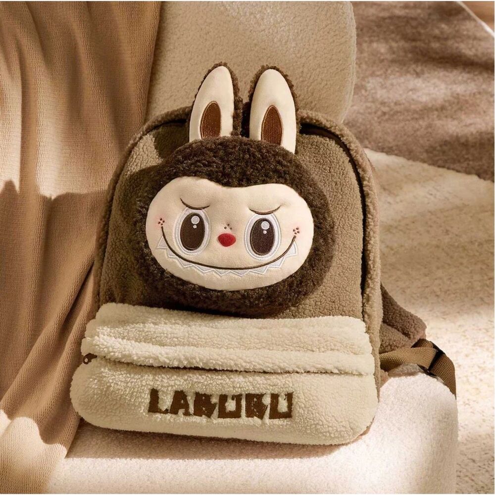 POP MART The Monsters Labubu Berber Fleece Backpack